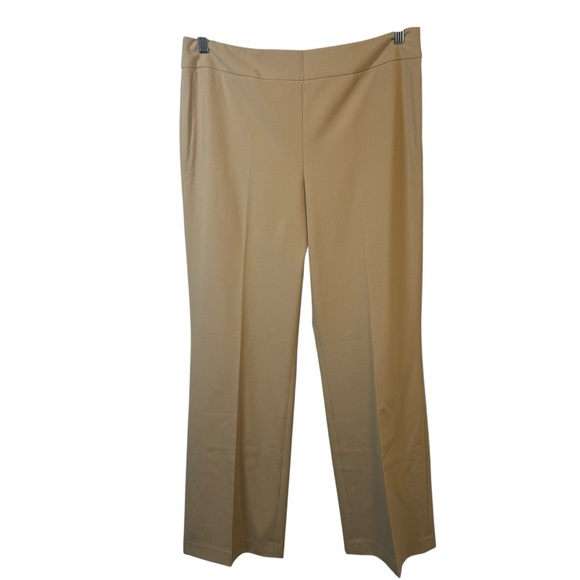 Talbots Classic Side Zip Khaki Straight Leg Pants Size 12 NWT - Picture 1 of 8